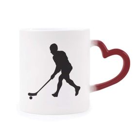 Dıythinker Kırmızı Çok Renkli Spor Hokey Koşu Fiziksel Eğitim Şekil Isıya Duyarlı Kalp Kupası