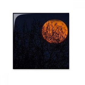 Dıythinker Kırmızı Gölge Gezegeni Bulutsusu Mavi Seramik 10x10 cm Seramik Karo