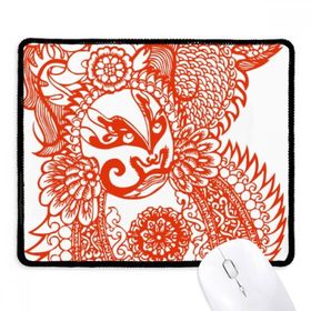 Dıythinker Kırmızı Opera Maskesi Kağıt Kesim Desen Kaymaz Mouse Pad