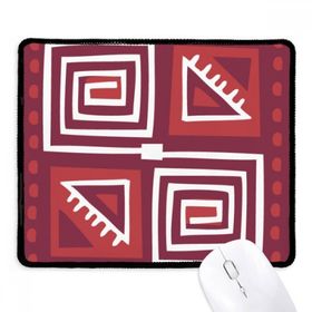 Dıythinker Kırmızı Şarap Rengi Meksika Totemler Antik Medeniyet Kaymaz Siyah Başlıklı Kenarlar Mouse Pad