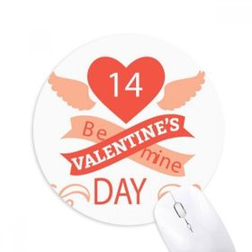 Dıythinker Kırmızı Sevgililer Günü Be Mine Baskılı Yuvarlak Kaymaz Kauçuk Mouse Pad