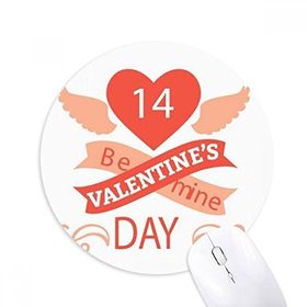 Dıythinker Kırmızı Sevgililer Günü Be Mine Baskılı Yuvarlak Kaymaz Kauçuk Mouse Pad