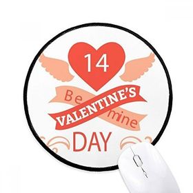 Dıythinker Kırmızı Sevgililer Günü Be Mine Yuvarlak Kaymaz Mouse Pad