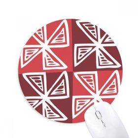 Dıythinker Kırmızı Yel Değirmeni Meksika Totems Antik Medeniyet Baskılı Yuvarlak Kaymaz Kauçuk Mouse Pad