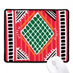 Dıythinker Kırmızı Yeşil Çizgi Meksika Totems Antik Medeniyet Kaymaz Siyah Başlıklı Kenarlar Mouse Pad
