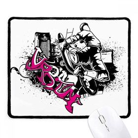 Dıythinker Kış Sporları Kayak Şehir Illüstrasyon Kaymaz Mouse Pad