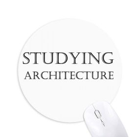 Dıythinker Kısa Cümle Eğitimi Mimarisi Baskılı Yuvarlak Kaymaz Kauçuk Mouse Pad