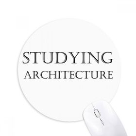 Dıythinker Kısa Cümle Eğitimi Mimarisi Baskılı Yuvarlak Kaymaz Kauçuk Mouse Pad