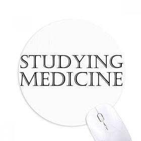 Dıythinker Kısa Cümle Eğitimi Tıp Baskılı Yuvarlak Kaymaz Kauçuk Mouse Pad