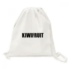 Dıythinker Kiwifruit Meyve İsmi Yiyecekler Kanvas İpli Sırt Çantası