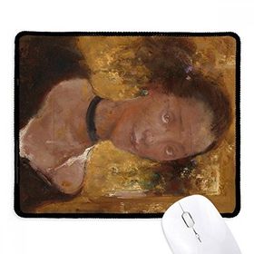 Dıythinker Kız Portreler XJJ Yağlıboya Kaymaz Mouse Pad