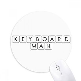 Dıythinker Klavye Erkek Baskılı Yuvarlak Kaymaz Kauçuk Mouse Pad