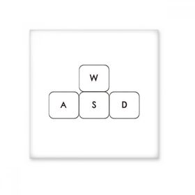 Dıythinker Klavye Sembolü ASWD Seramik 10x10 cm Seramik Karo