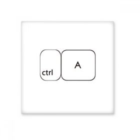Dıythinker Klavye Sembolü Ctrl 10x10 cm Seramik Karo