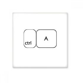 Dıythinker Klavye Sembolü Ctrl 10x10 cm Seramik Karo