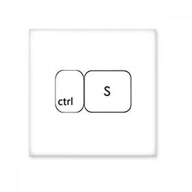 Dıythinker Klavye Sembolü ctrl S 15x15 cm Seramik Karo