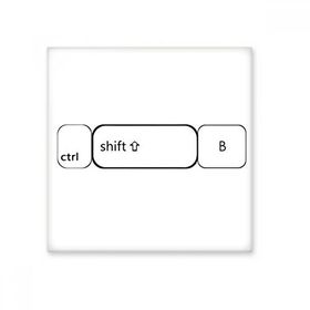 Dıythinker Klavye Sembolü Ctrl Shift B Seramik 10x10 cm Seramik Karo