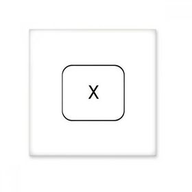 Dıythinker Klavye Sembolü X 10x10 cm Seramik Karo