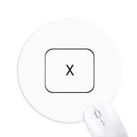 Dıythinker Klavye Sembolü X Baskılı Yuvarlak Kaymaz Kauçuk Mouse Pad