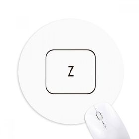 Dıythinker Klavye Sembolü Z Baskılı Yuvarlak Kaymaz Kauçuk Mouse Pad
