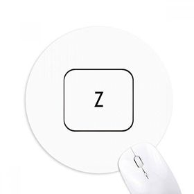 Dıythinker Klavye Sembolü Z Baskılı Yuvarlak Kaymaz Kauçuk Mouse Pad