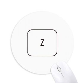 Dıythinker Klavye Sembolü Z Baskılı Yuvarlak Kaymaz Kauçuk Mouse Pad