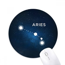 Dıythinker Koç Burç Baskılı Yuvarlak Kaymaz Kauçuk Mouse Pad