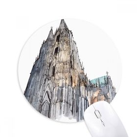 Dıythinker Köln Katedrali Köln Almanya Baskılı Yuvarlak Kaymaz Kauçuk Mouse Pad