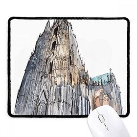 Dıythinker Köln Katedrali Köln Almanya'da Kaymaz Siyah Başlıklı Kenarlar Mouse Pad