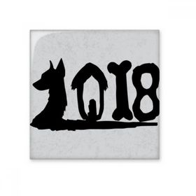 Dıythinker Köpek 2018 Tipi Mutlu Yıllar 10x10 cm Seramik Karo
