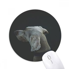 Dıythinker Köpek Evcil Hayvan Yalnız Gece Baskılı Yuvarlak Kaymaz Kauçuk Mouse Pad
