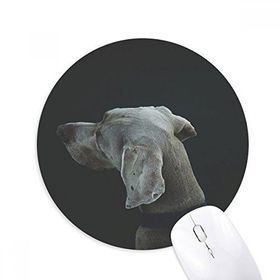 Dıythinker Köpek Evcil Hayvan Yalnız Gece Baskılı Yuvarlak Kaymaz Kauçuk Mouse Pad