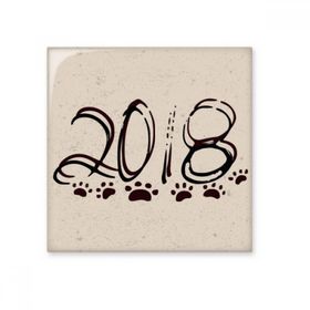 Dıythinker Köpek Pati Baskı Çift Efektli 2018 10x10 cm Seramik Karo