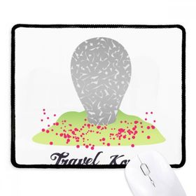 Dıythinker Kore'deki iyi bilinen kent Simgesi Kaymaz Siyah Başlıklı Kenarlar Mouse Pad