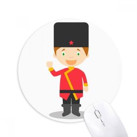 Dıythinker Koruyucu Rusya Çizgi Film Baskılı Yuvarlak Kaymaz Kauçuk Mouse Pad