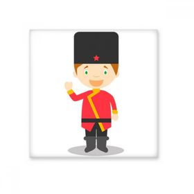 Dıythinker Koruyucu Rusya Karikatür Seramik 10x10 cm Seramik Karo