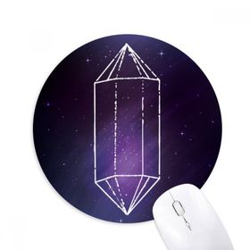 Dıythinker Kristal Evren Gökyüzü Yıldızı Fantezi Baskılı Yuvarlak Kaymaz Kauçuk Mouse Pad