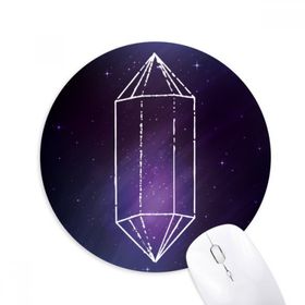 Dıythinker Kristal Evren Gökyüzü Yıldızı Fantezi Baskılı Yuvarlak Kaymaz Kauçuk Mouse Pad