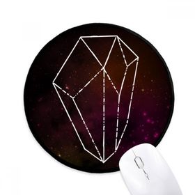 Dıythinker Kristal Evren Yıldız Gökyüzü Fantezi Yuvarlak Kaymaz Mouse Pad
