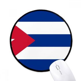 Dıythinker Küba Ulusal Bayrağı Kuzey Amerika Ülke Yuvarlak Kaymaz Mouse Pad