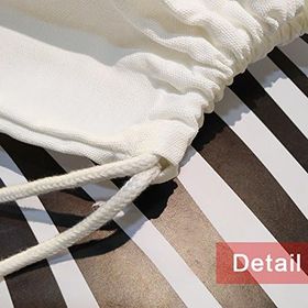 Dıythinker Kulaklık Yün Şapka Beyaz Kedi Hayvan Tuval Korumak İpli Sırt Çantası