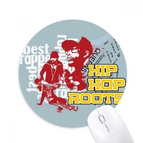 Dıythinker Kültür Erkek Hip Hop Desenli Grafiti Sokak Baskılı Yuvarlak Kaymaz Kauçuk Mouse Pad