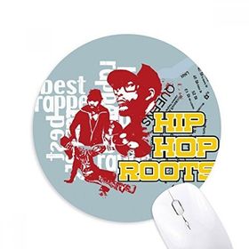 Dıythinker Kültür Erkek Hip Hop Desenli Grafiti Sokak Baskılı Yuvarlak Kaymaz Kauçuk Mouse Pad