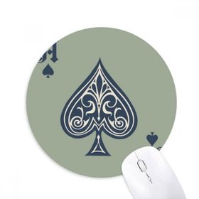 Dıythinker Kumar Aletleri Kartları Desenli Baskılı Yuvarlak Kaymaz Kauçuk Mouse Pad