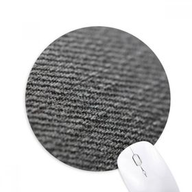 Dıythinker Kumaş Keten Gri Soyut Baskılı Yuvarlak Kaymaz Kauçuk Mouse Pad