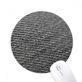 Dıythinker Kumaş Keten Gri Soyut Baskılı Yuvarlak Kaymaz Kauçuk Mouse Pad