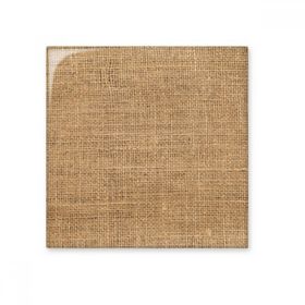 Dıythinker Kumaş Keten Örgü Kahki Soyut Seramik 10x10 cm Seramik Karo
