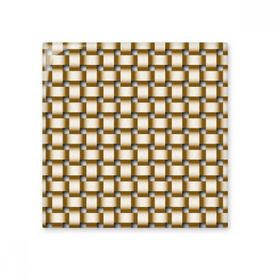 Dıythinker Kumaş Keten Örgü Kahverengi 10x10 cm Seramik Karo