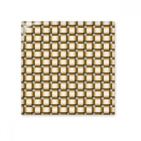 Dıythinker Kumaş Keten Örgü Kahverengi 10x10 cm Seramik Karo