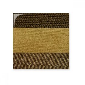 Dıythinker Kumaş Keten Üçlü Bar Kahverengi Soyut 20x20 cm Seramik Karo